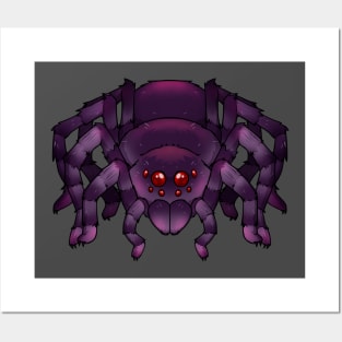 Cute spider (purple) Posters and Art